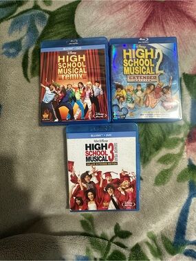 Disney High School Musical Trilogy Blu-ray Set - Red, Blue & White Covers